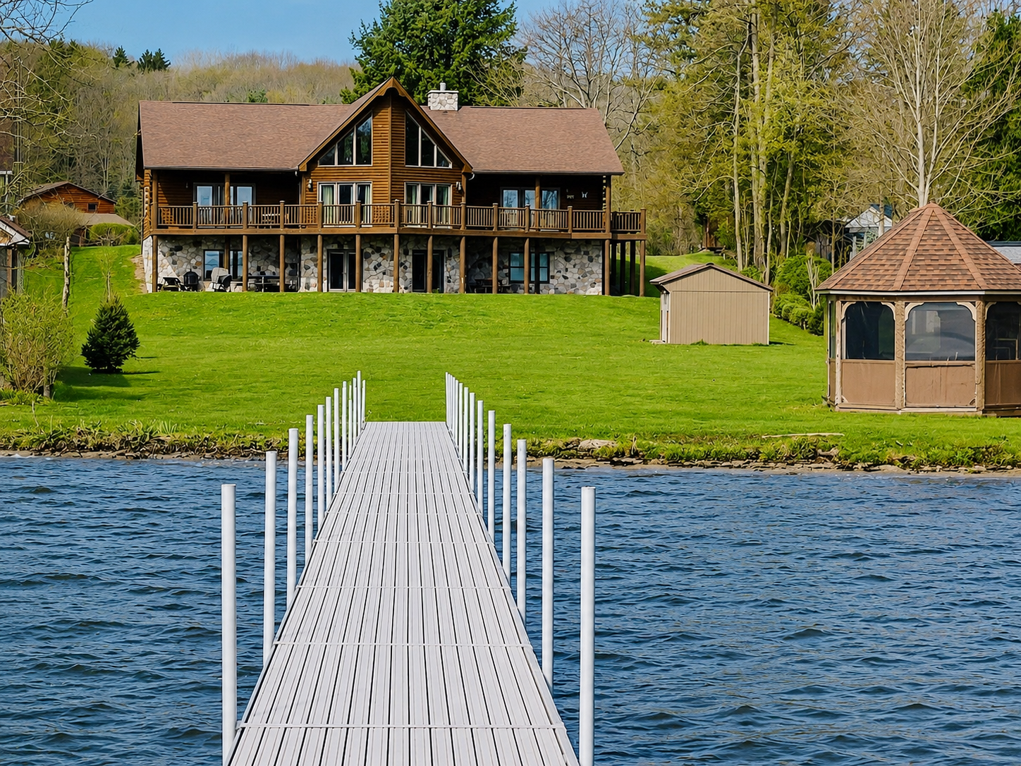 Irwin Bay Lodge from the dock